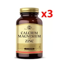 Solgar Calcium Magnesium Plus Zinc 100 Tablet 3 Adet