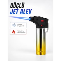 Mey İthalat Metal Gövdeli Pürmüz Çakmak Ayarlanabilir Alevli Rüzgar Dayanıklı Tasarım Çok Renkli