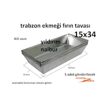 Trabzon Ekmeği 15x34 Fırın Tavası Puntalı İkili Uzun Taş Fırın Ta