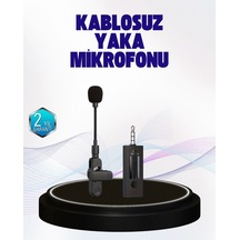 Bfs 2.4 Ghz Kablosuz Yaka Mikrofonu 60 Metre Menzil, Gürültü Azaltma, Type-c Şarjlı