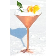 Turna Bakır Martini Kadeh Düz 250 ML Skoç Turna0459-4