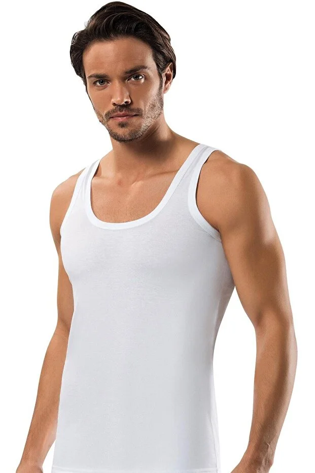 Erdem Erkek Beyaz Klasik Atlet-3'lü Paket- 1100