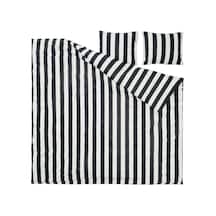 Ikea Slanhöstmal Çift Kişilik Nevresim Takımı 220 X 240 Cm Siyah - Beyaz