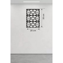 Mey İthalat Geometrik Soyut Tasarım Ahşap Duvar Tablosu - 25x35 Cm Lazer Kesim Modern Pano Çok Renkli
