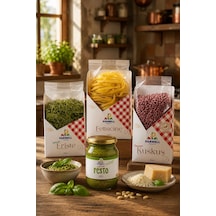 3 Çeşit Makarna + Pesto Sos