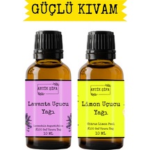 Lavanta Yağı Ve Limon Yağı 10ml 10ml - %100 Seyreltilmemiş, Doğal Uçucu Yağlar 20 ML