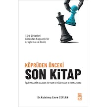 Köprüden Önceki Son Kitap