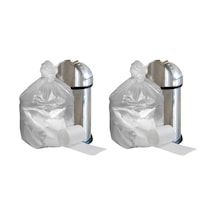 Plasticplace W55hdc1 55-60 Galon Çöp Torbaları - 12 Mikron - Temiz Yüksek Yoğunluklu Çöp Kutusu Astarları 36" X 60" 200 Adet 2 Paketi