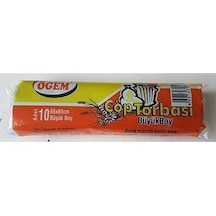 Ögem Büyük Boy Çöp Poşeti 10'lu 50 Adet Mavi 65 x 80 CM