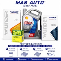 Peugeot 2008 / Peugeot 3008 / Peugeot 5008 / Peugeot Partner / Citroën C3 C4 C5 / Citroën Berlingo Periyodik Bakım Seti