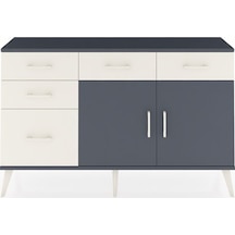 Arges Konsol 2 Raflı 5 Çekmeceli 2 Kapaklı 132x30x83 Antrasit-antrasit/aytaşı Antrasit/aytaşı
