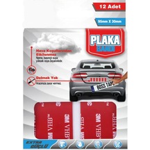 Plaka Yapıştırma Bandı 95mm X 30mm 12'li