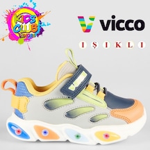 Vicco Lamb Işıklı Ortopedik Çocuk Spor Ayakkabı Gri
