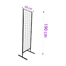 60x190 CM Ayaklı Tel Pano Stant, Aksesuar Standı, Çoraplık