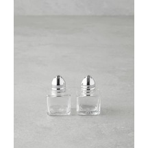 English Home Lelia Cam 2'li Tuzluk Biberlik 4x5 Cm Silver