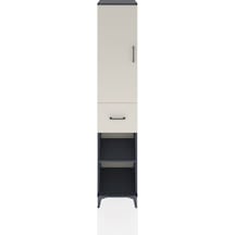Hyperion Dolap 3 Raflı Tek Çekmeceli Tek Askılı 44x44x221 Antrasit-aytaşı Antrasit