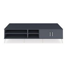 Kronos Tv Ünitesi 3 Raflı 2 Kapaklı 220x59x51 Antrasit-antrasit Antrasıt/antrasıt - Antrasıt