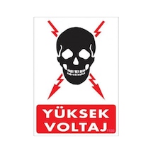 Pvc Levha Quot;Yüksek Voltajquot; 25*35 Cm