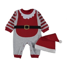 Pabbuc Baby Noel Şardonlu 2 Ip Gri Renk Bebek Tulum 364889