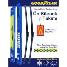 Ustaparçacı + Goodyear Renault Clio 4 2012-2019 Muz Silecek Takımı