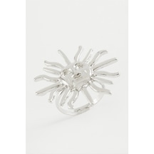 Güneş - 155 - Metal Yüzük - Nazblsmm - Gümüş Rengi