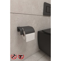 Alper Banyo Siyah Paslanmaz F1 Model Kapaklı Tuvalet Kağıdı Askısı Tuvalet Kağlığı Alper Banyo Siyah Paslanmaz F1 Model Kapaklı Tuvalet Kağıdı Askısı Tuvalet Kağlığı