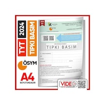2024  Yks - Tyt Say - Tm - Söz Ösym Tıpkı Basım Çıkmış Soru Kitapçığı