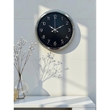 Zentime Dekoratif Ve Şık 40 Cm Krom Metal Duvar Saati Çok Renkli