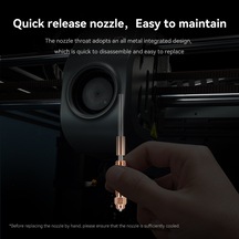 Geekyou Ender-3 V3/k1c/k1 Max İçin 0.2mm Çift Metalik Baskı Nozulu - Dayanıklı Ve Hassas Gümüş