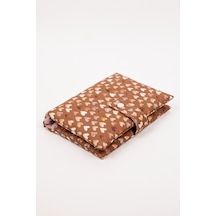 Kitap Ve Defter Kılıfı Kalp Desenli Çok Bölmeli Kumaş Organizer 19x26 Cm