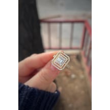 Gümüş Baget Taşlı Bayan Yüzük Diğer