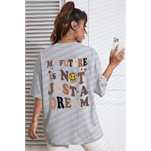 Unisex Is Not Just Tasarım Tshirt Gri