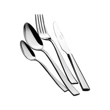 Salvinelli Time Ice 87 Parça Paslanmaz Çelik Çatal Bıçak Takımı (Made in Italy) Gümüş