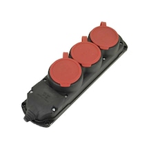 Ayka 3x25 Trifaze Kauçuk 3'lü Grup Priz