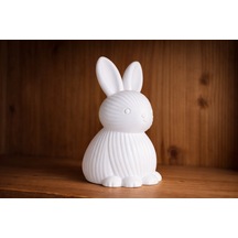 3d Baskı Tavşan Biblo Minimalist Bunny Dekor Sevimli Masaüstü Süs