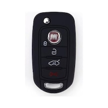 Fiat Egea Uyumlu Silikon Anahtar Kumanda Kılıfı Siyah
