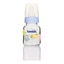 Tombik Cam Biberon 100 Ml Şaşkın Hayvan-Açık Mavi