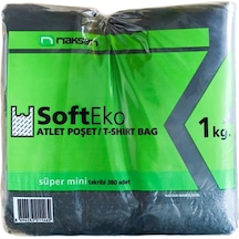Naksan Soft Norm Atlet Poşet Siyah Süper Mini 1 KG