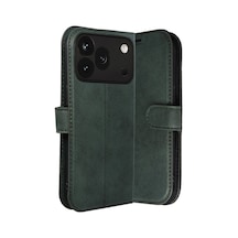 Huawei Honor 600 Pro Trend S Plus Kapaklı Kılıf - Yeşil Evimdeyokyok