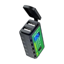 Ximistore9 Motorsiklet İçin Çift Usb 4.8a Hızlı Şarj Cihazı - Voltmetreli Su Geçirmez Model
