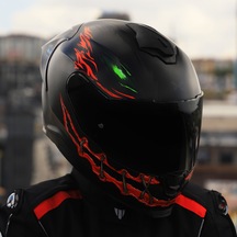 Siyah Cam + Nexx Y.100r Night Rider Kask Mat Siyah