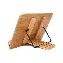 Ahşap Katlanabilir Kitap Okuma Standı - Kitap-tablet Tutma Sta
