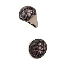 Granat Taşlı Siyah Rodajli Italyan Tasarimi Lüks Gümüş Yüzük 14 (461657911) Granat Taşlı Siyah Rodajli Italyan Tasarimi Lüks Gümüş Yüzük 14 (461657911)