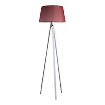 Düz 3 Ayak Tripod Lambader Ahşap Beyaz Ağaç Diğer