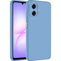 Newface Samsung Galaxy Uyumlu A07 4g Nano İçi Kadife Silikon - Mavi Diğer