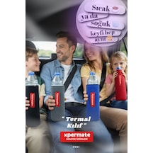 Xpermate Termal İçecek Kılıfı Sıcak & Soğuk Tutan Su Termal Kılıf 1,5l Mavi
