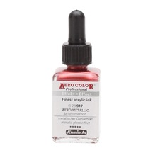 Schmincke Aero Color Akrilik Mürekkep 28 Ml. 917 Aero Metallic Bright Maroon Diğer