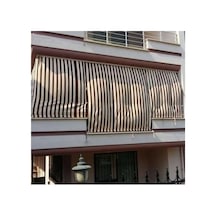 1.sınıf Enxboy Her Ölçü Vardır Çizgili Balkon Perdesi Bağcıklı Gabardin Branda Kumaşı Premium Kumaş Versiy Çok Renkli