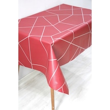 Astarlı Silinebilir Pvc Muşamba Masa Örtüsü 1213-2-bordo