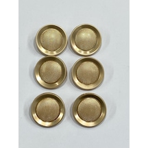 Metal Düğme/kaban Manto Boyu/ 6 Lı Set/2,5 Cm/jx001/mat Gold